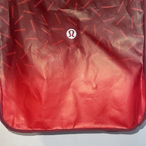 LULULEMON ATHLETICA Red Ombre Reusable Large Tote Bag - Picture 3 of 6